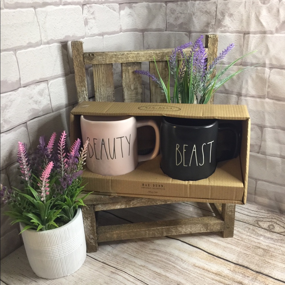 Rea Dunn coffee mugs Beauty and the Beast sets New